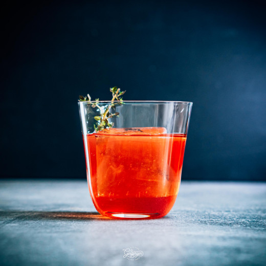 Tomaten Negroni fat washed Cocktail